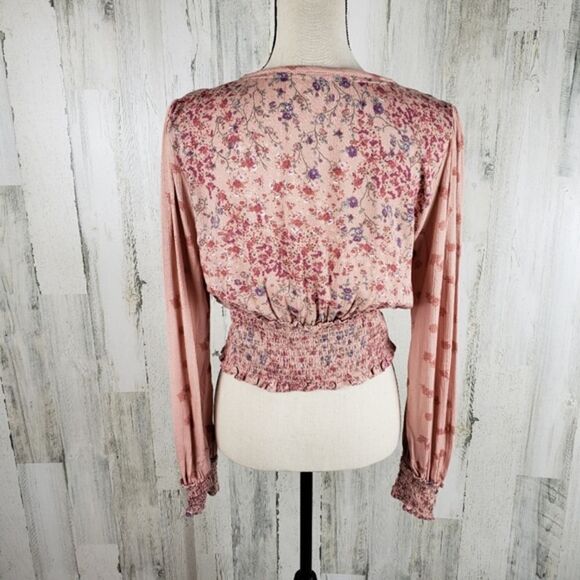 Jolt Floral Crop Top Sz M - Picture 3 of 7